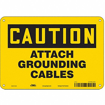 Danger Sign 10 Wx7 H 0.055 Thickness