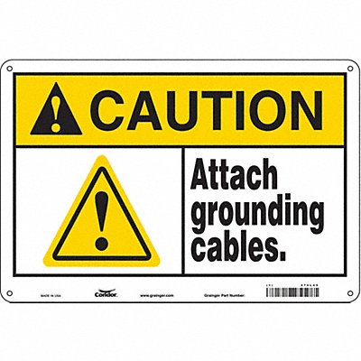 Danger Sign 14 Wx10 H 0.032 Thickness