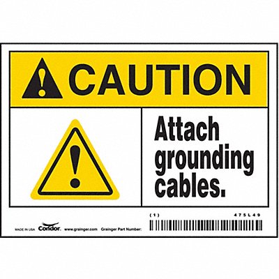 Danger Sign 5 W x 3-1/2 H 0.004 Thick