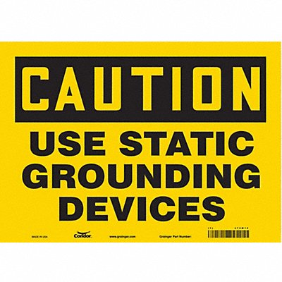 Danger Sign 14 Wx10 H 0.004 Thickness