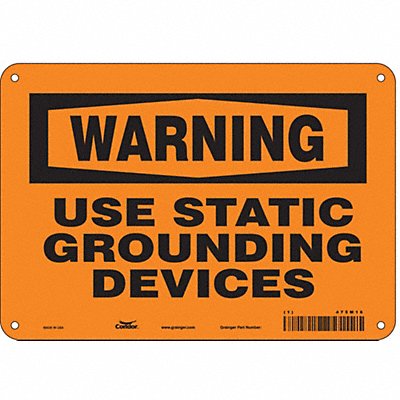 Danger Sign 10 Wx7 H 0.055 Thickness