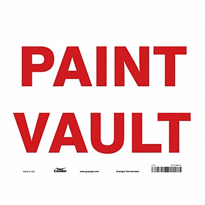 Chemical Sign 14 W 10 H 0.004 Thick