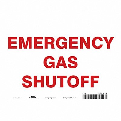 Chemical Sign 10 W 7 H 0.004 Thickness