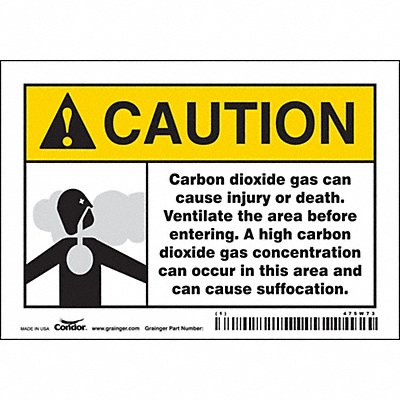 Chemical Sign 5 W 3-1/2 H 0.004 Thick