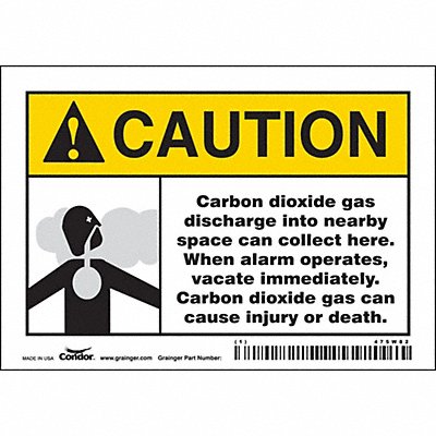 Chemical Sign 5 W 3-1/2 H 0.004 Thick