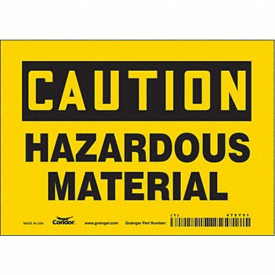 Chemical Sign 7 W 5 H 0.004 Thickness