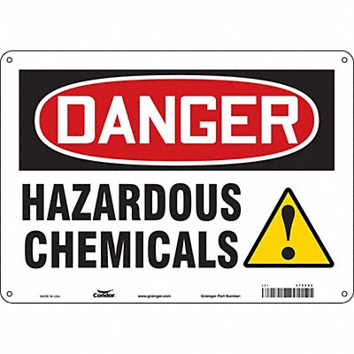 Chemical Sign 14 W 10 H 0.032 Thick
