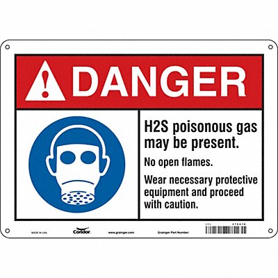 Chemical Sign 14 W 10 H 0.032 Thick