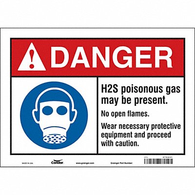 Chemical Sign 14 W 10 H 0.004 Thick