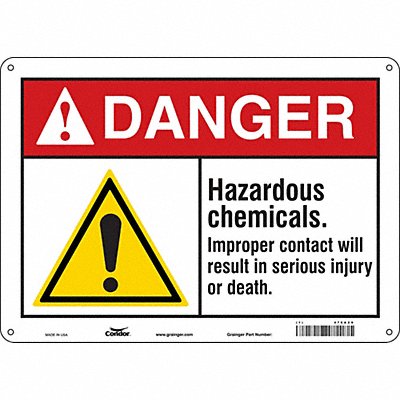 Chemical Sign 14 W 10 H 0.032 Thick