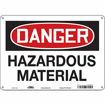 Chemical Sign 14 W 10 H 0.032 Thick