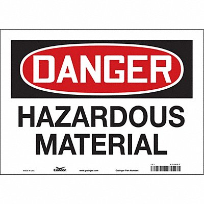 Chemical Sign 14 W 10 H 0.004 Thick