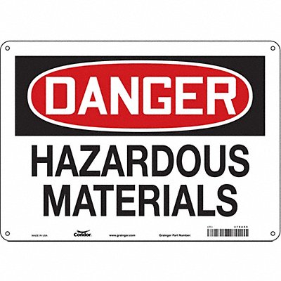 Chemical Sign 14 W 10 H 0.032 Thick