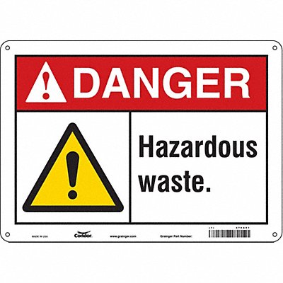 Chemical Sign 14 W 10 H 0.032 Thick
