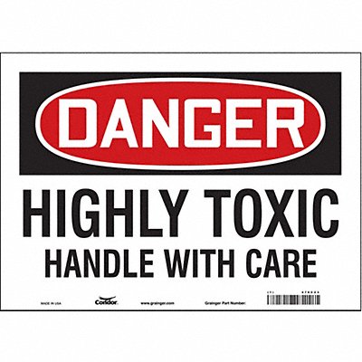 Chemical Sign 14 W 10 H 0.004 Thick