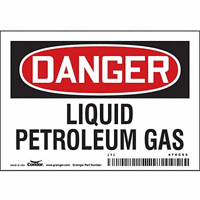 Chemical Sign 5 W 3-1/2 H 0.004 Thick