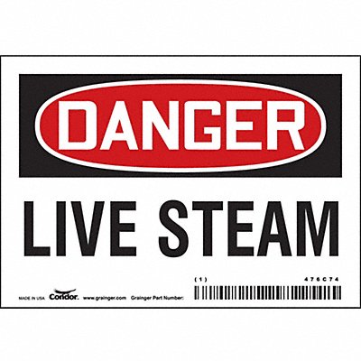 Chemical Sign 5 W 3-1/2 H 0.004 Thick