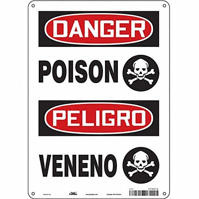 Chemical Sign 10 W 14 H 0.032 Thick