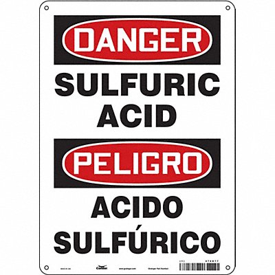 Chemical Sign 10 W 14 H 0.032 Thick