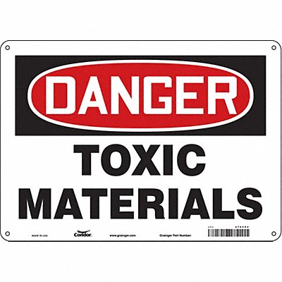 Chemical Sign 14 W 10 H 0.032 Thick