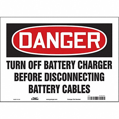 Chemical Sign 14 W 10 H 0.004 Thick