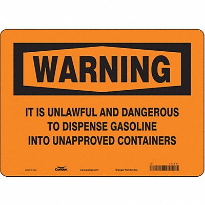 Chemical Sign 14 W 10 H 0.004 Thick