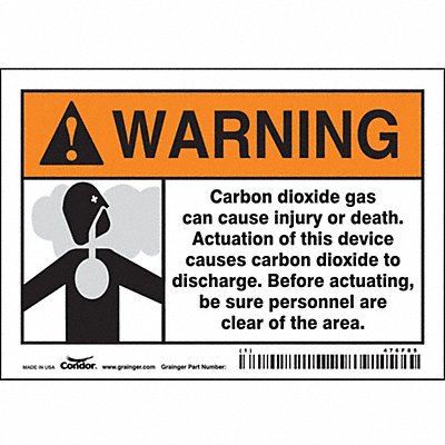 Chemical Sign 5 W 3-1/2 H 0.004 Thick