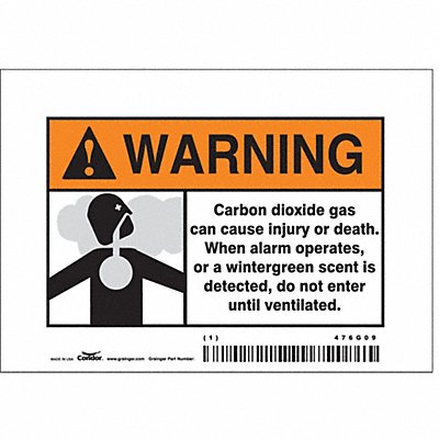Chemical Sign 5 W 3-1/2 H 0.004 Thick