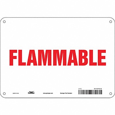 Danger Sign 10 Wx7 H 0.055 Thickness