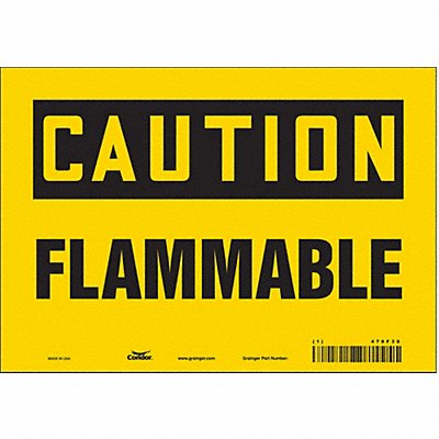 Danger Sign 10 Wx7 H 0.004 Thickness