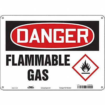 Danger Sign 14 Wx10 H 0.032 Thickness