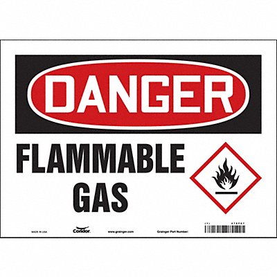 Danger Sign 14 Wx10 H 0.004 Thickness