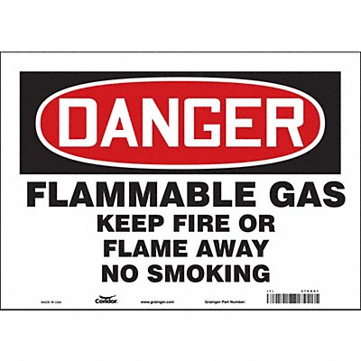 Danger Sign 14 Wx10 H 0.004 Thickness