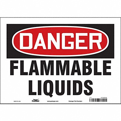 Danger Sign 14 Wx10 H 0.004 Thickness