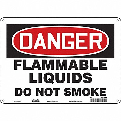 Danger Sign 14 Wx10 H 0.055 Thickness