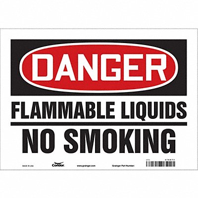 Danger Sign 14 Wx10 H 0.004 Thickness