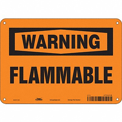 Danger Sign 10 Wx7 H 0.032 Thickness