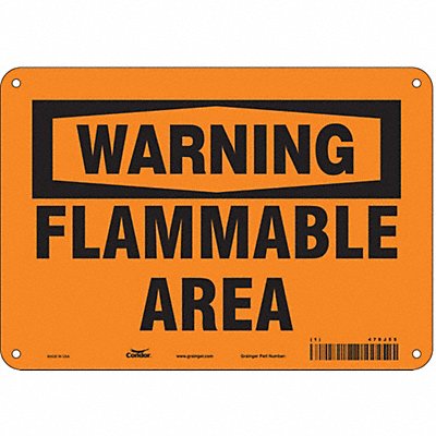 Danger Sign 10 Wx7 H 0.032 Thickness