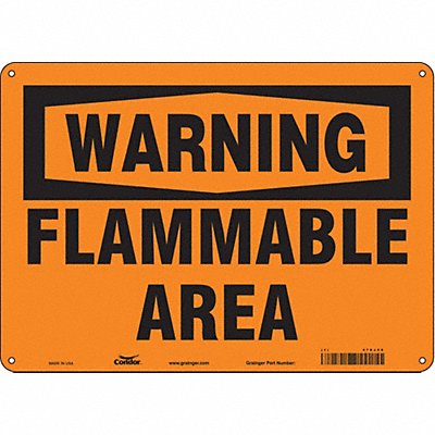 Danger Sign 14 Wx10 H 0.055 Thickness