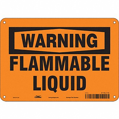 Danger Sign 10 Wx7 H 0.055 Thickness