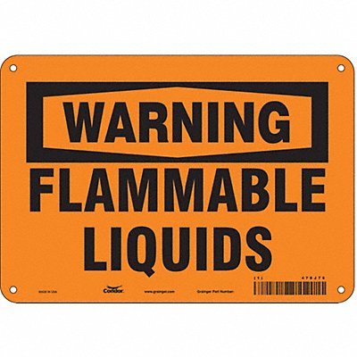 Danger Sign 10 Wx7 H 0.055 Thickness