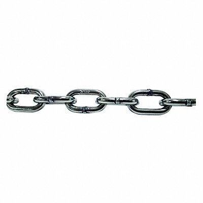 Chain 100 ft L Trade Size 3/8 in 304L SS