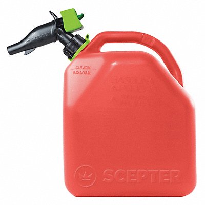 Gas Can 5 gal Red PP 16-3/4 Hx9-59/64 W (FR1G501)