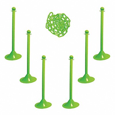 Barrier Post Kit 41 H Safety Green (71014-6)