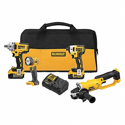Cordless Combination Kit 4 Tools 20V DC (DCK498P2)
