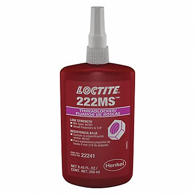 Threadlocker 222MS 250mL Bottle Purple