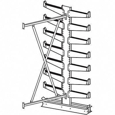 Cantilever Rack Add-On 7 ft H