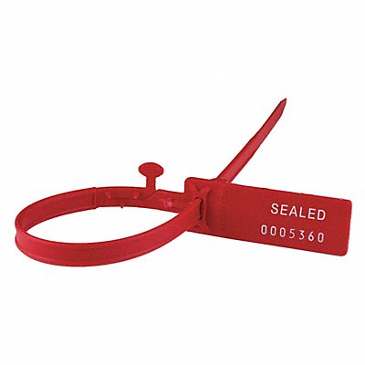 Secure Grip Seal 11 L Red 7 Digits PK100
