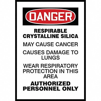 Danger Label 7 H x 5 W Vinyl