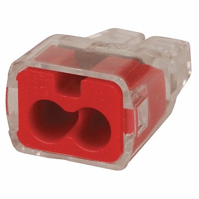 Push In Connector 2 Port Red PK5000